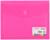 Папка-конверт на липучке А4, 180 мкр, с расширением, карман для визиток, МИКС