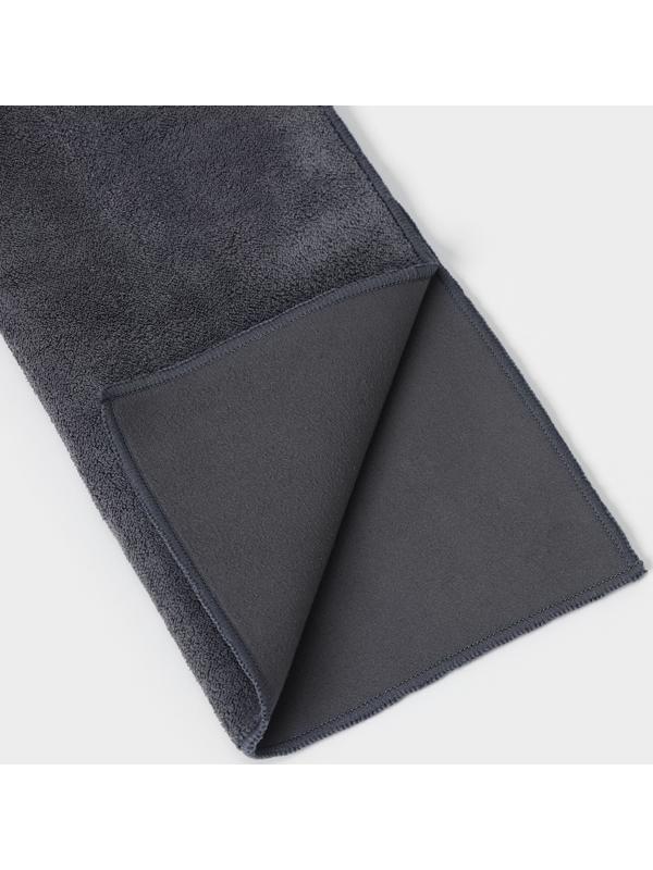 Салфетка для уборки Raccoon «Суперплотная профи», 30×40 см, плотность 500 гр, микрофибра, цвет серый