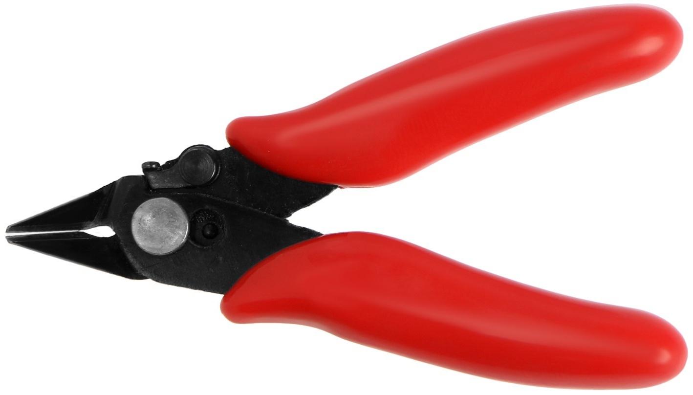 Бокорезы для электроники ЛОМ mini, пластиковые рукоятки, 90 мм