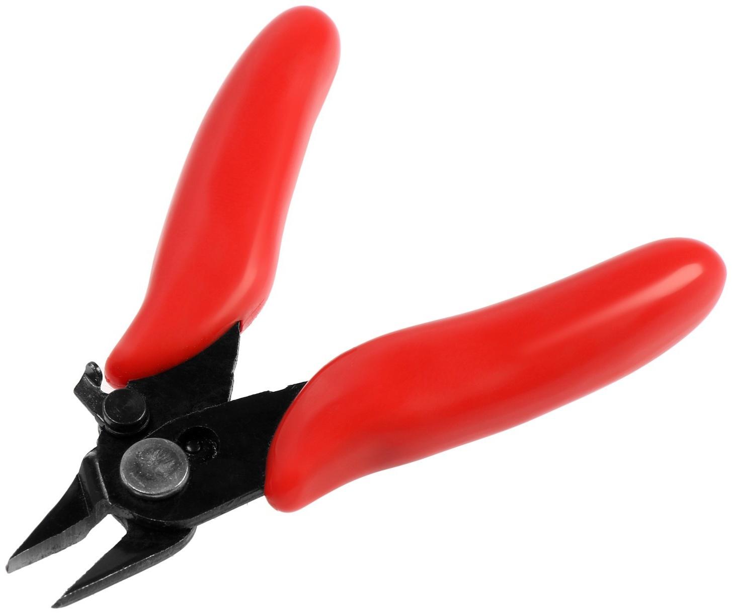 Бокорезы для электроники ЛОМ mini, пластиковые рукоятки, 90 мм