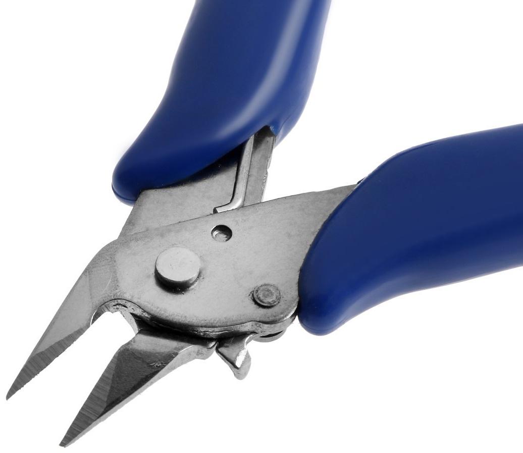 Бокорезы для электроники ТУНДРА mini, нержавеющая сталь, пластиковые рукоятки, 90 мм