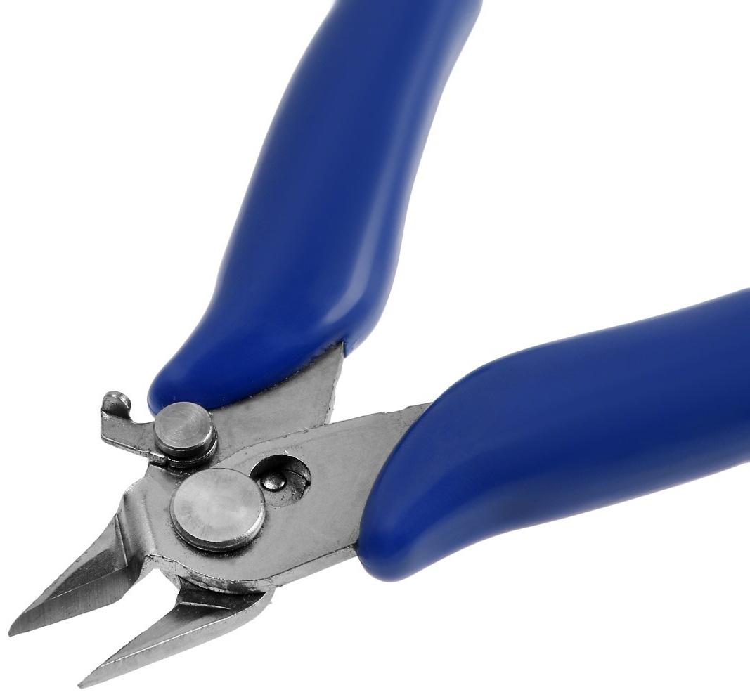 Бокорезы для электроники ТУНДРА mini, нержавеющая сталь, пластиковые рукоятки, 90 мм