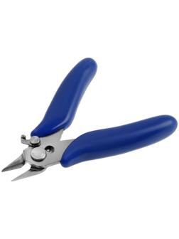 Бокорезы для электроники ТУНДРА mini, нержавеющая сталь, пластиковые рукоятки, 90 мм