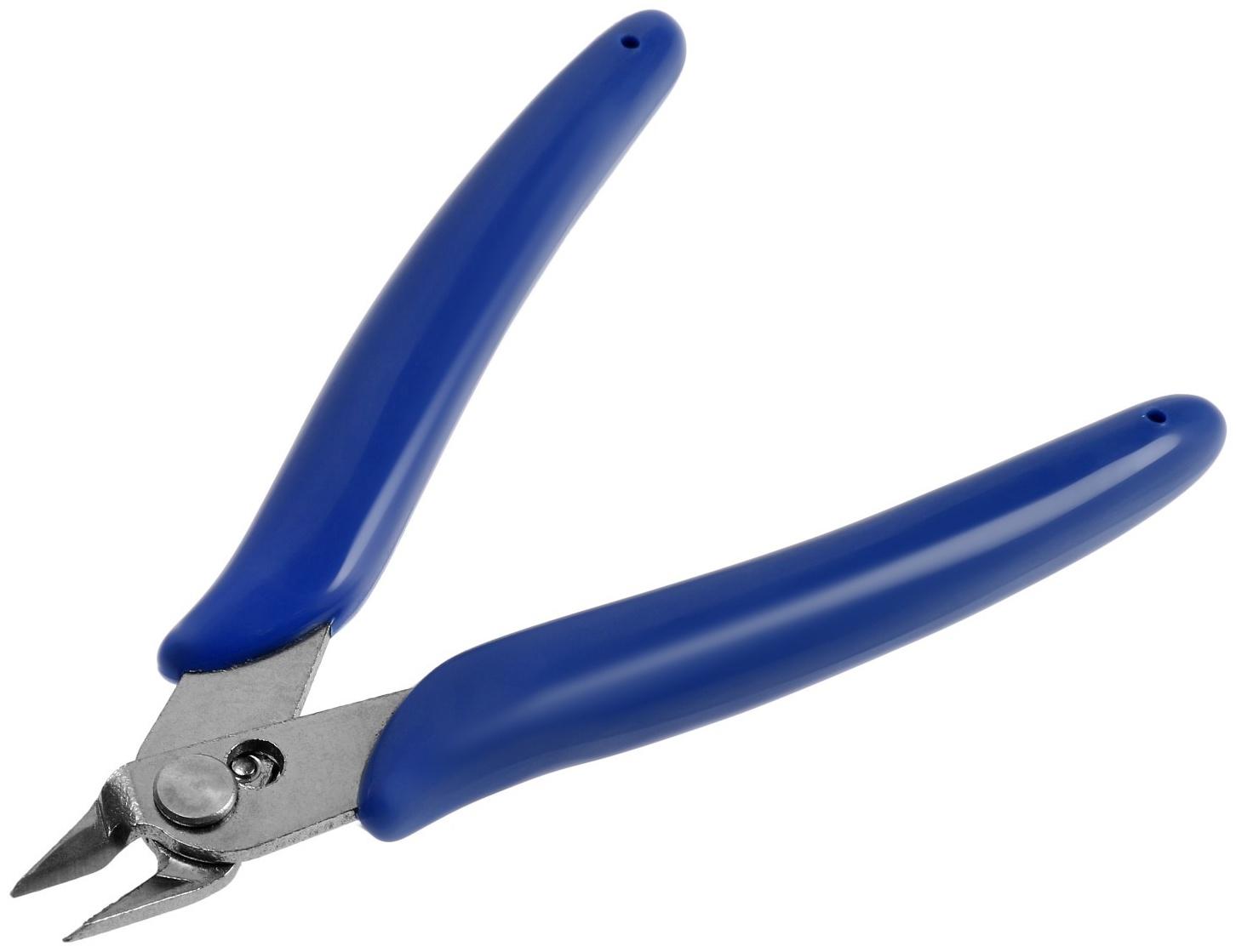 Бокорезы для электроники ТУНДРА mini, нержавеющая сталь, пластиковые рукоятки, 130 мм