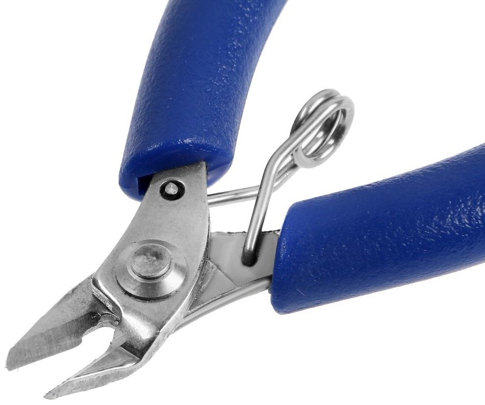 Бокорезы для электроники ТУНДРА mini, нерж. сталь 40Х13, противоскользящие рукоятки, 90 мм