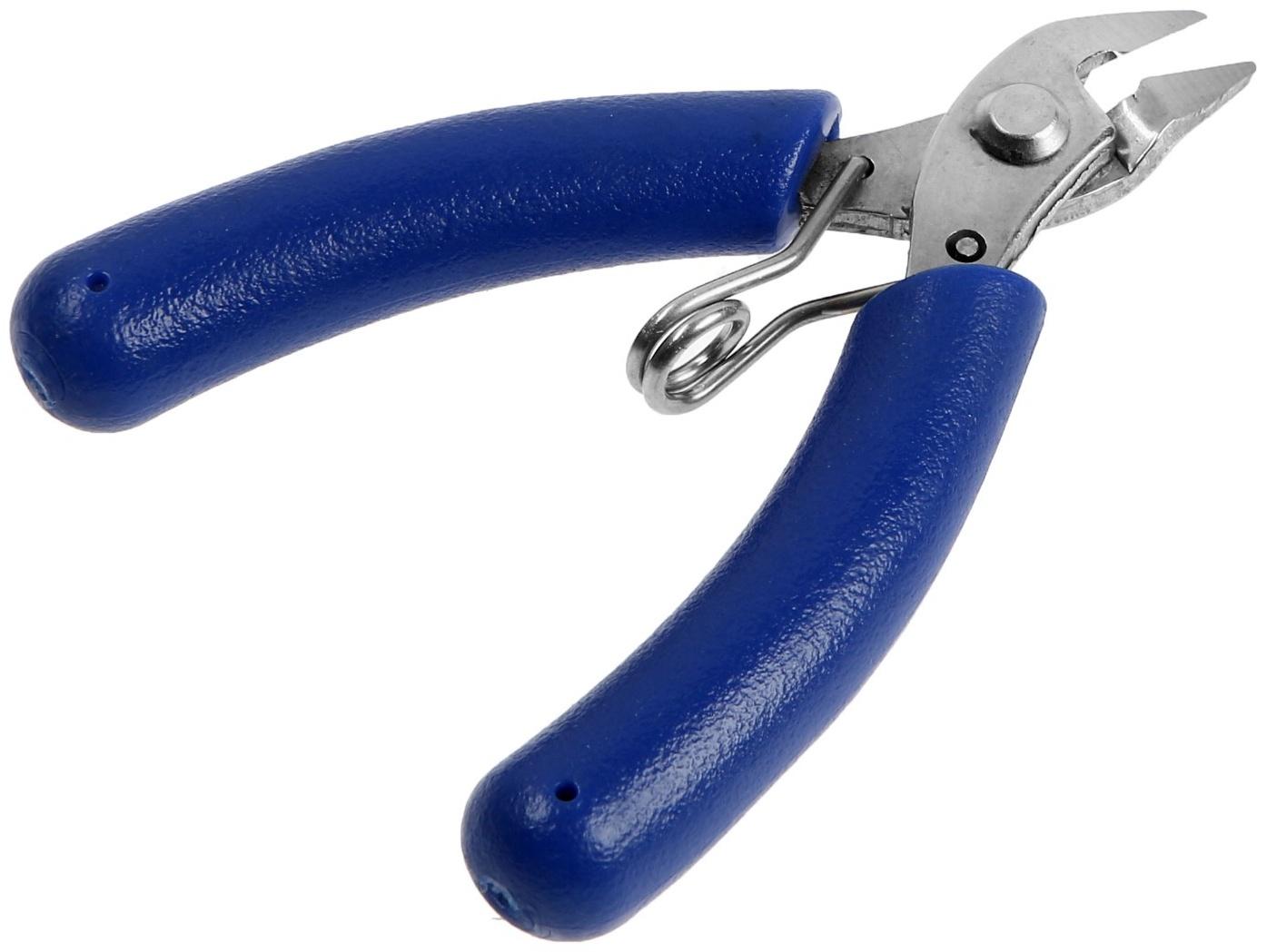 Бокорезы для электроники ТУНДРА mini, нерж. сталь 40Х13, противоскользящие рукоятки, 90 мм