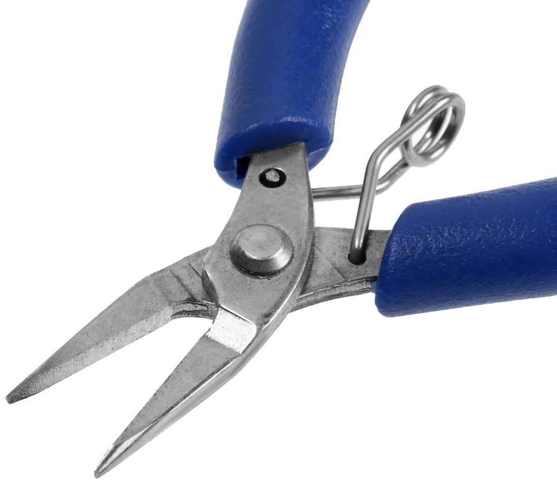 Длинногубцы ТУНДРА mini, нержавеющая сталь 40Х13, противоскользящие рукоятки, 90 мм