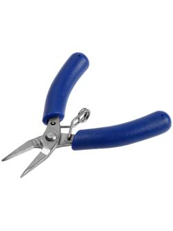 Длинногубцы ТУНДРА mini, нержавеющая сталь 40Х13, противоскользящие рукоятки, 90 мм