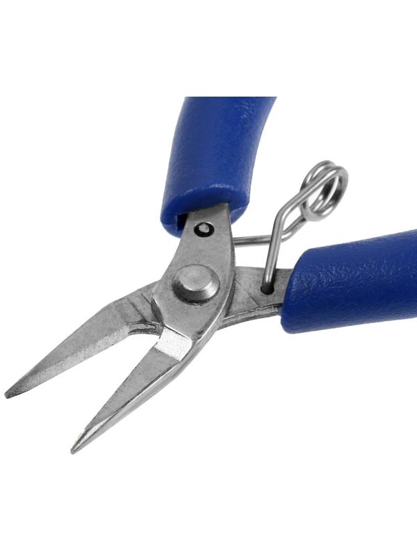 Длинногубцы ТУНДРА mini, нержавеющая сталь 40Х13, противоскользящие рукоятки, 90 мм