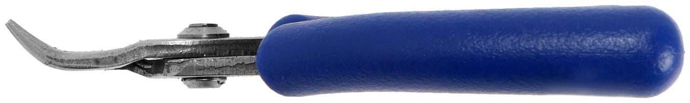 Длинногубцы изогнутые ТУНДРА mini, нерж. сталь 40Х13, противоскользящие рукоятки, 90 мм