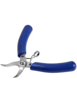 Длинногубцы изогнутые ТУНДРА mini, нерж. сталь 40Х13, противоскользящие рукоятки, 90 мм