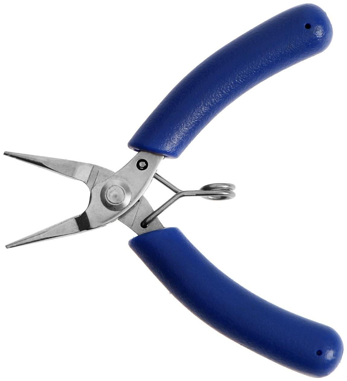 Круглогубцы ТУНДРА mini, нержавеющая сталь 40Х13, противоскользящие рукоятки, 90 мм