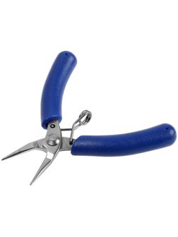 Круглогубцы ТУНДРА mini, нержавеющая сталь 40Х13, противоскользящие рукоятки, 90 мм