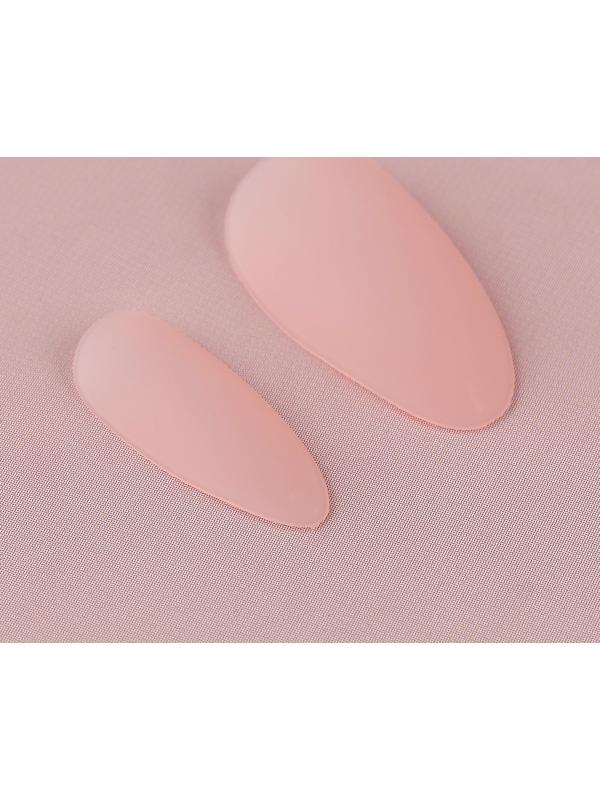 Накладные ногти «Естественные», 24 шт, клеевые пластины, форма миндаль, цвет матовый светло-бежевый