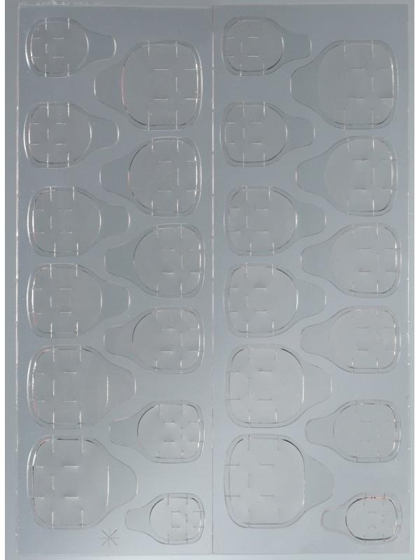 Накладные ногти «Естественные», 24 шт, клеевые пластины, форма миндаль, цвет матовый светло-бежевый