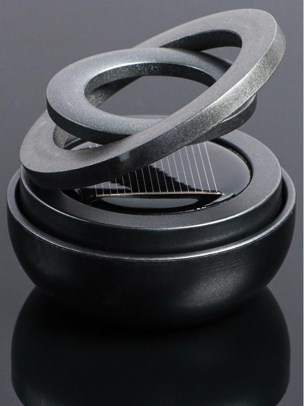 Аксессуар на панель с ароматизатором, гравитационные кольца, вращается от солнца, планета, черный