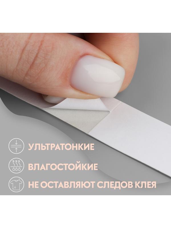 Тейпы для фиксации одежды, 1,2 × 8,5 см, 36 шт, цвет прозрачный