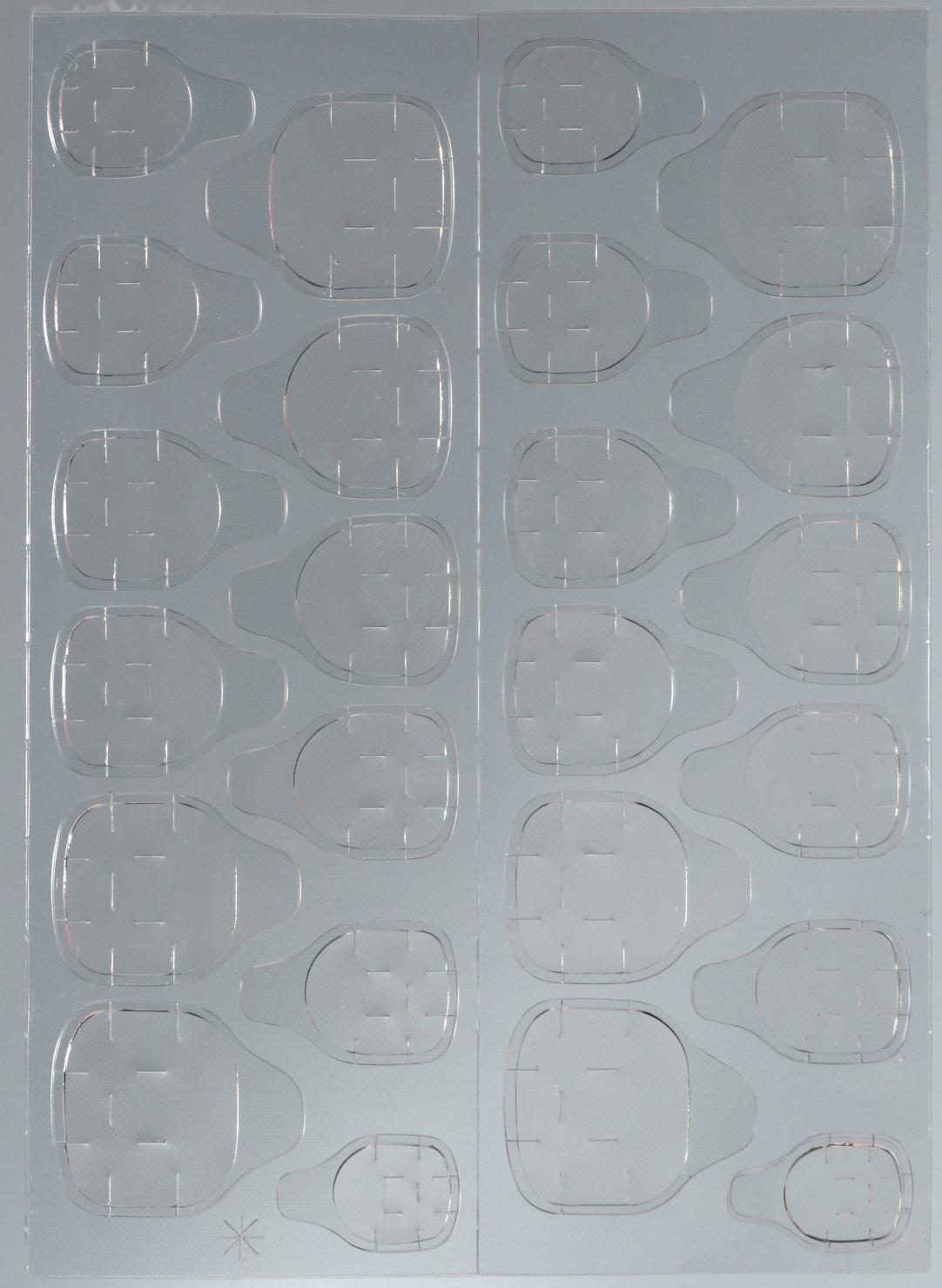 Накладные ногти «Геометрия», 24 шт, клеевые пластины, форма квадрат, цвет розовый/золостистый