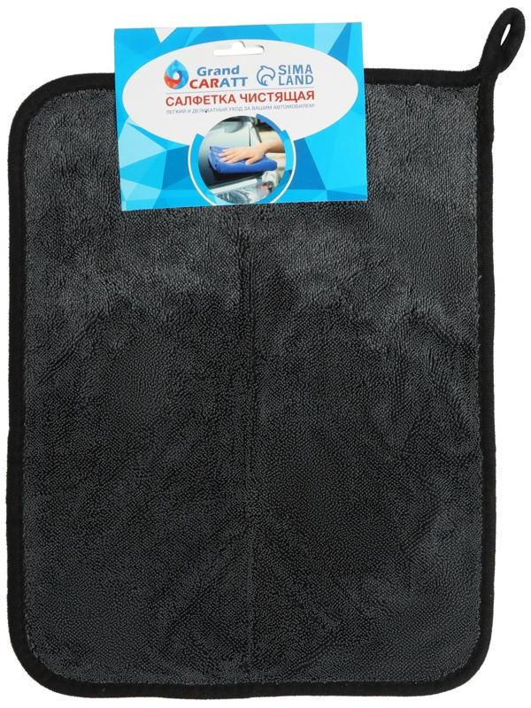 Тряпка для мытья авто супервпитывающая, Grand Caratt, микрофибра, 600 г/м², 30×40 cм