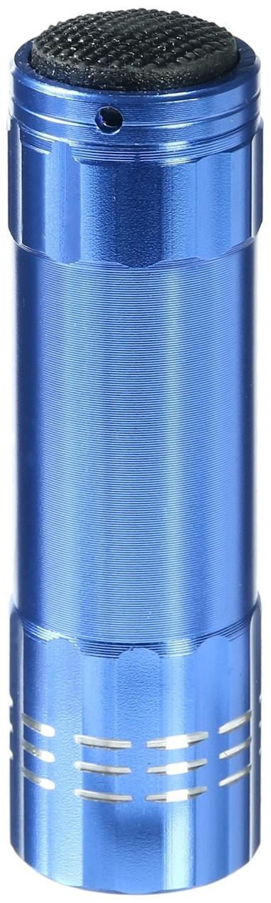 Фонарик ультрафиолетовый LUF-04, UV/LED, 9 Вт, 9 диодов, от батареек (не в комплекте), голубая