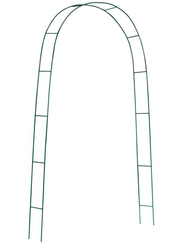 Арка садовая 240 х 125 х 20 см, разборная, металл, зелёная