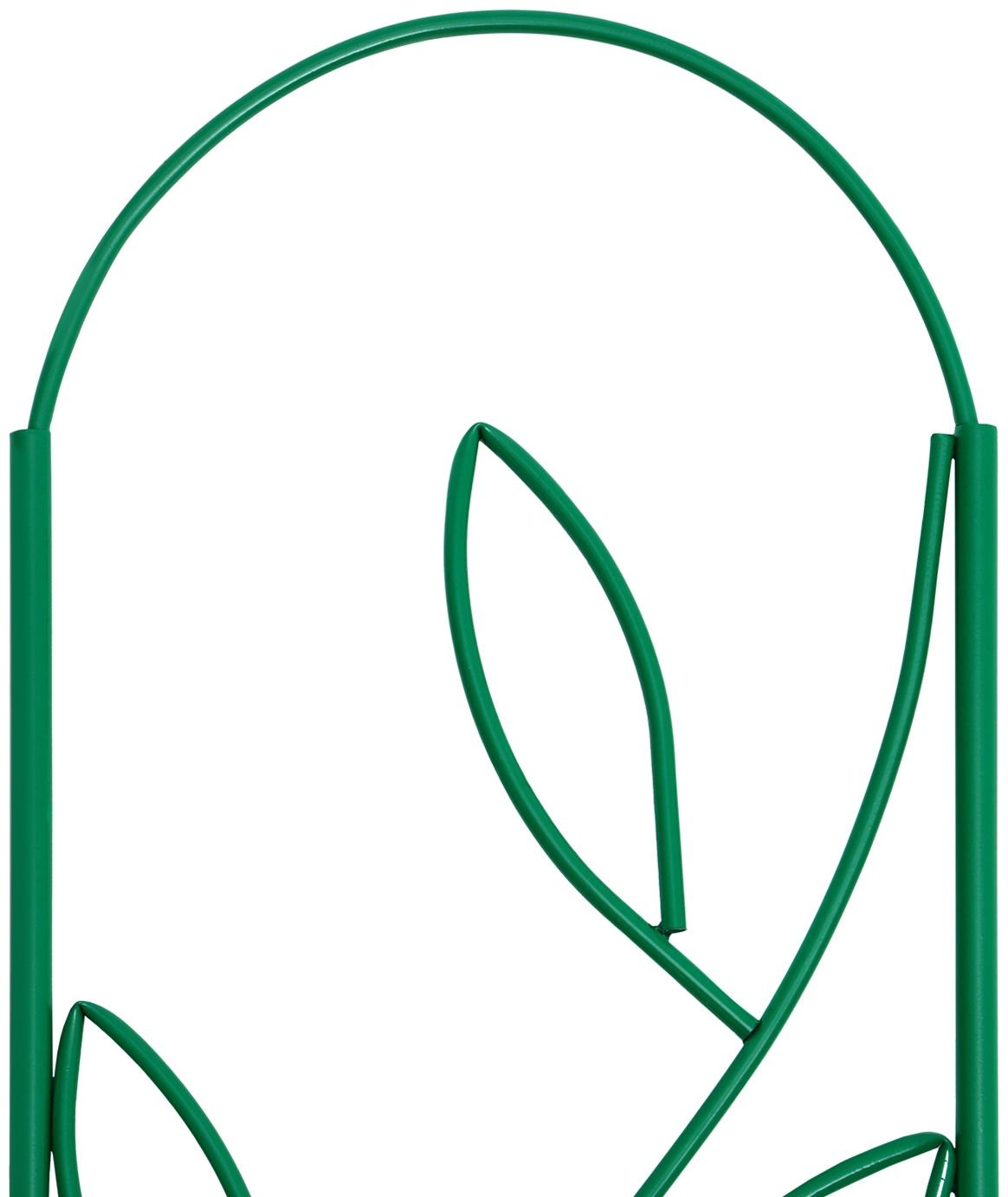 Шпалера, 173 × 78 × 1 см, металл, зелёная, «Декоративная. Стебель»