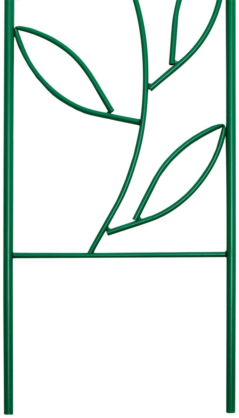 Шпалера, 173 × 78 × 1 см, металл, зелёная, «Декоративная. Стебель»