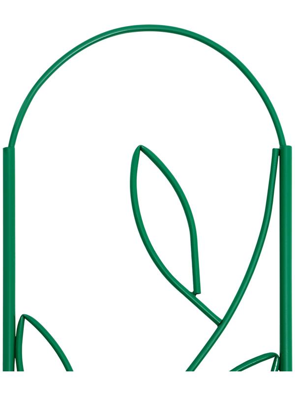 Шпалера, 173 × 78 × 1 см, металл, зелёная, «Декоративная. Стебель»