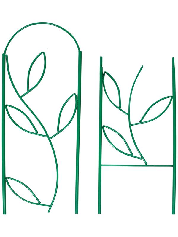 Шпалера, 173 × 78 × 1 см, металл, зелёная, «Декоративная. Стебель»