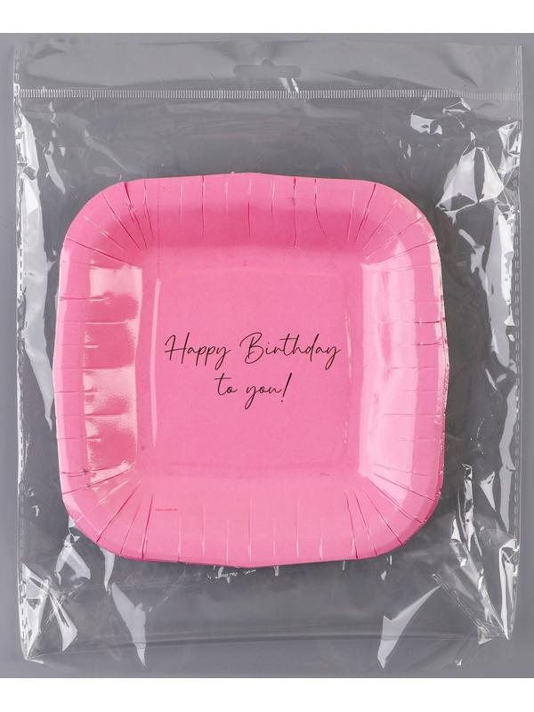 Тарелка бумажная квадратная 