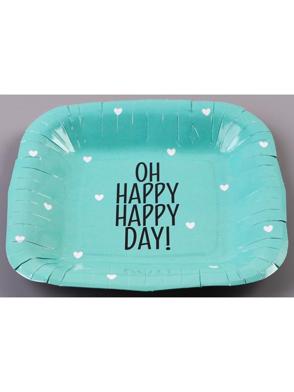 Тарелка бумажная квадратная 