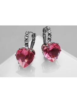 Серьги со стразами 