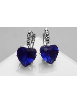 Серьги со стразами 