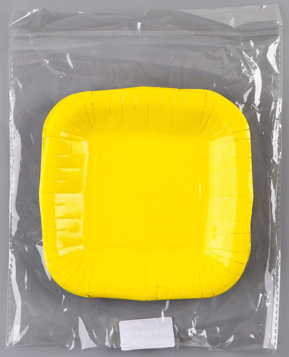 Тарелка бумажная квадратная 