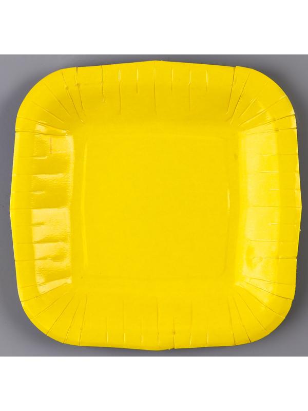 Тарелка бумажная квадратная 