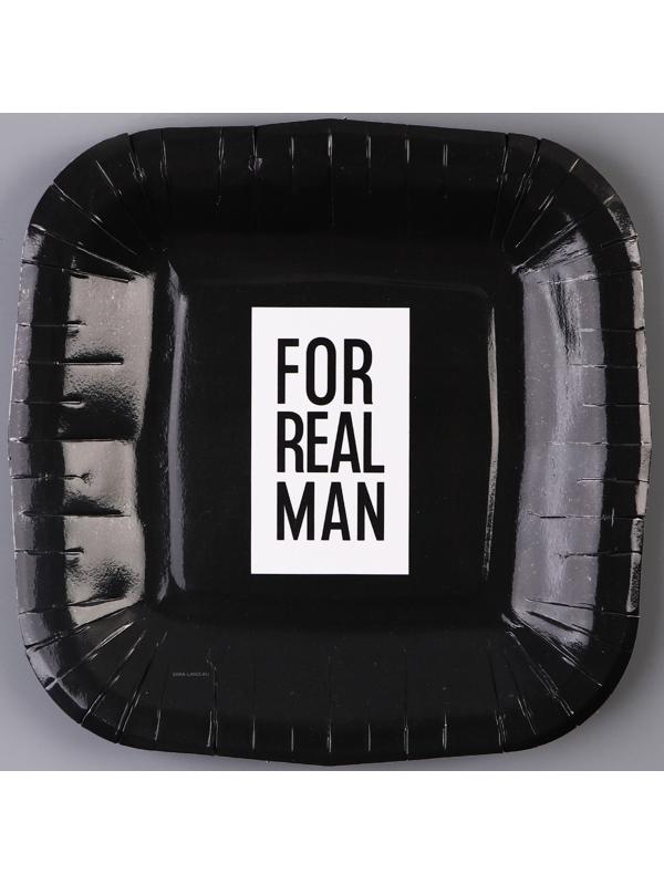 Тарелка бумажная квадратная 