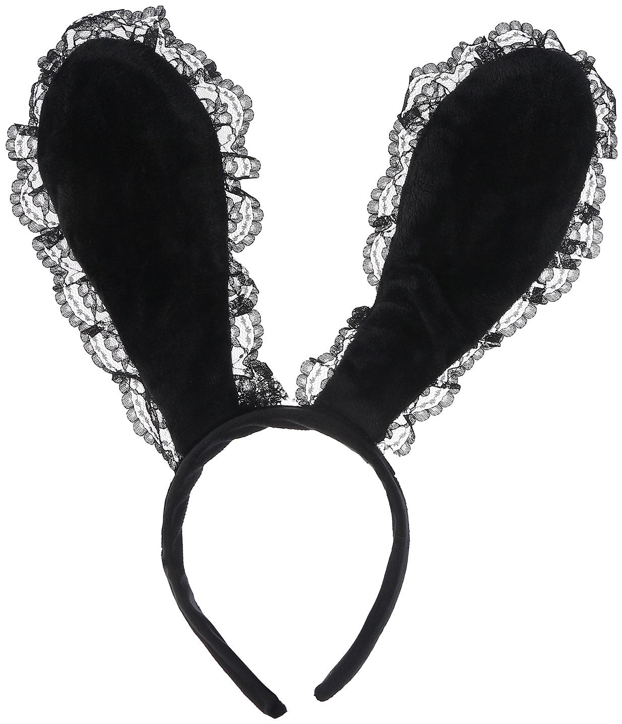 Карнавальный ободок «Зайка» с кружевом, МИКС