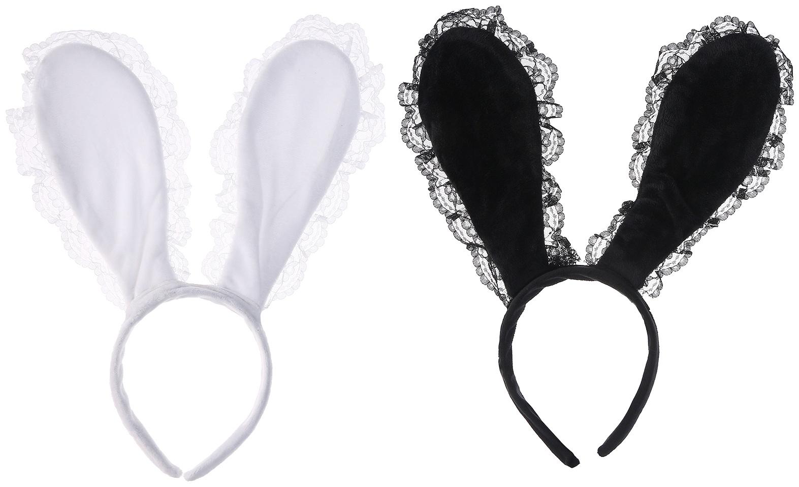 Карнавальный ободок «Зайка» с кружевом, МИКС