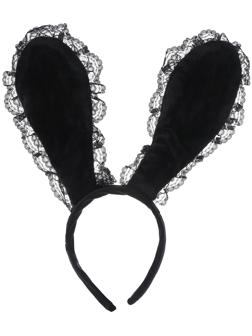 Карнавальный ободок «Зайка» с кружевом, МИКС