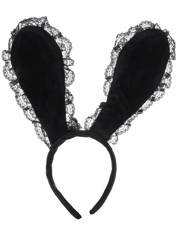 Карнавальный ободок «Зайка» с кружевом, МИКС