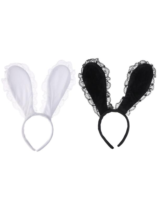 Карнавальный ободок «Зайка» с кружевом, МИКС