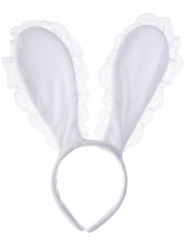 Карнавальный ободок «Зайка» с кружевом, МИКС