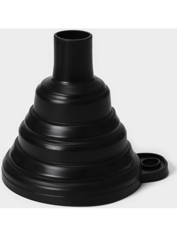 Двойной дозатор для мыла и моющего средства Raccoon, с губкой в комплекте, по 300 мл, цвет чёрный