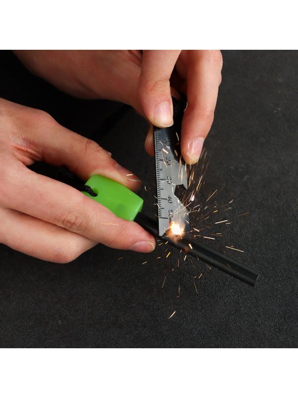 Огниво туристическое, светящееся, 10см