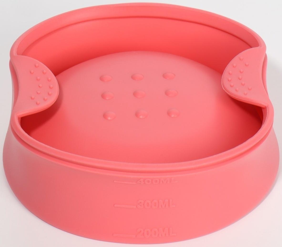 Чаша для воскоплава, d11 × 7 × 14 см, цвет розовый