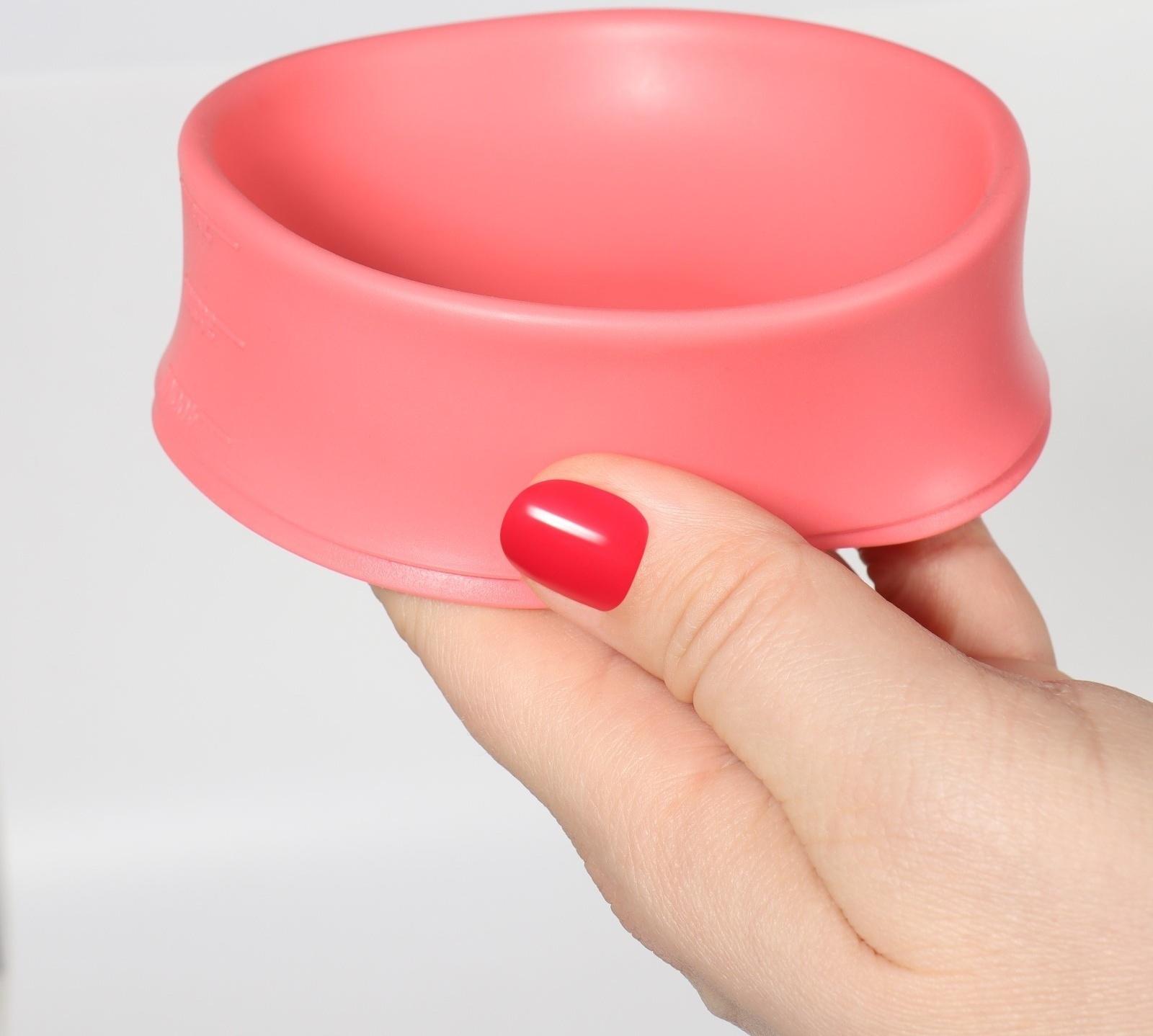 Чаша для воскоплава, d11 × 7 × 14 см, цвет розовый