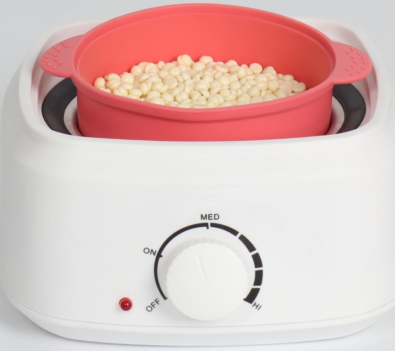 Чаша для воскоплава, d11 × 7 × 14 см, цвет розовый