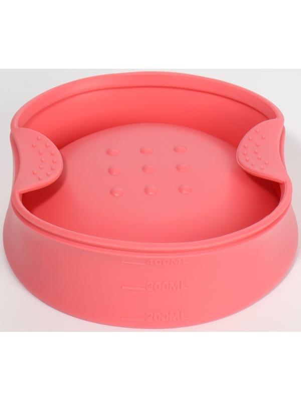 Чаша для воскоплава, d11 × 7 × 14 см, цвет розовый