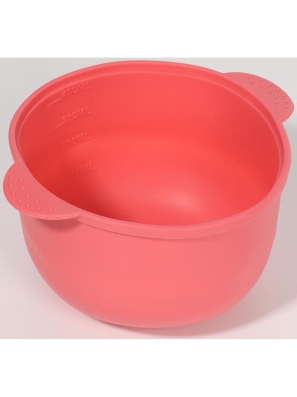 Чаша для воскоплава, d11 × 7 × 14 см, цвет розовый