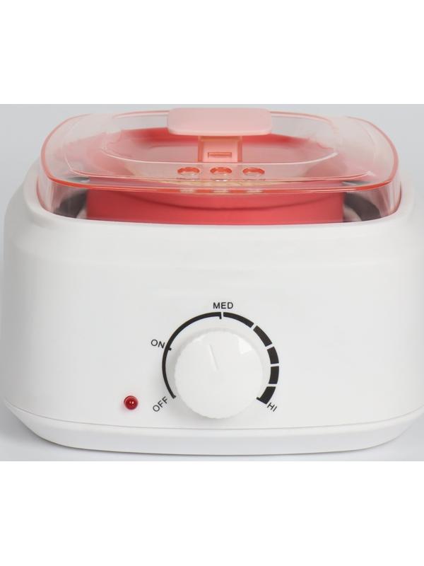 Чаша для воскоплава, d11 × 7 × 14 см, цвет розовый